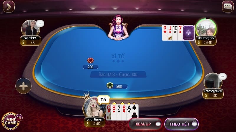 Tổ hợp bài trong cách chơi Xì Tố Vibet