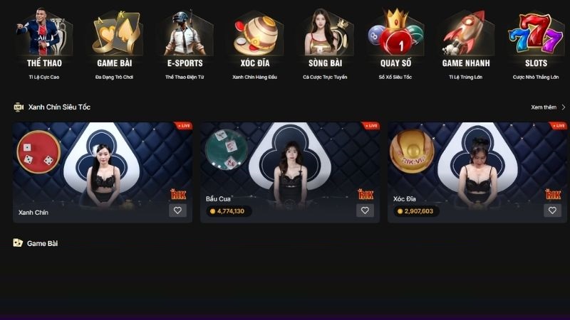 Vibet sở hữu kho game đồ sộ