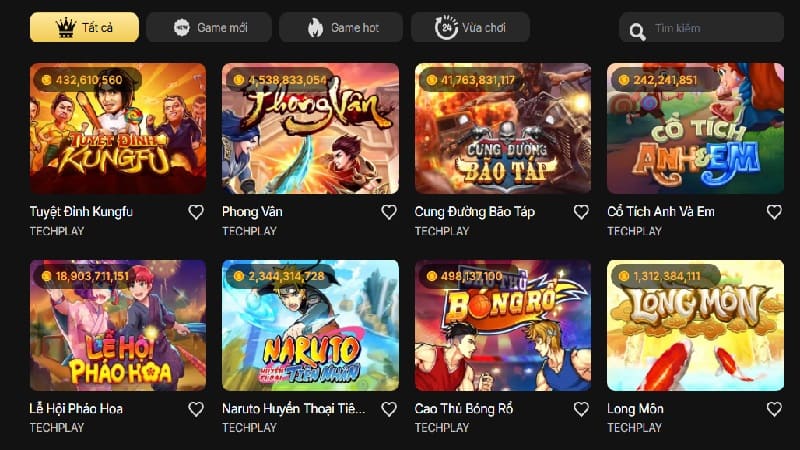 Sảnh game nổ hũ tại Vibet thú vị