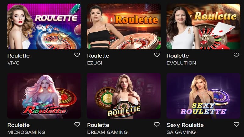 Roulette là game casino Vibet hấp dẫn