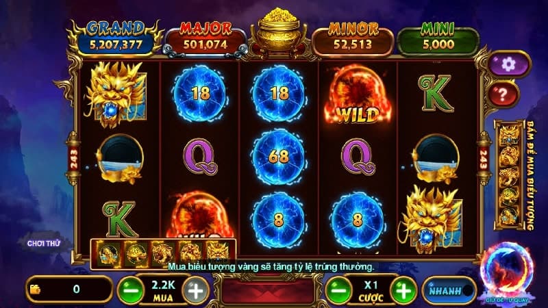 Slots game Tứ Linh tại Nổ Hũ Vibet