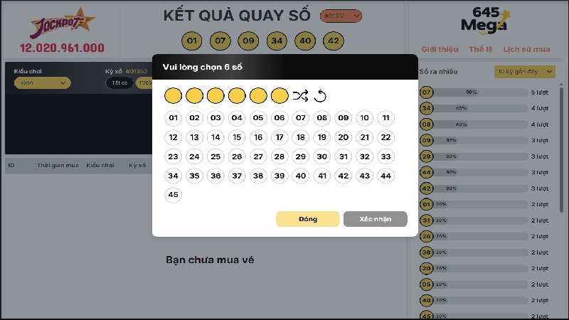 Xổ số Mega 6/45 hấp dẫn
